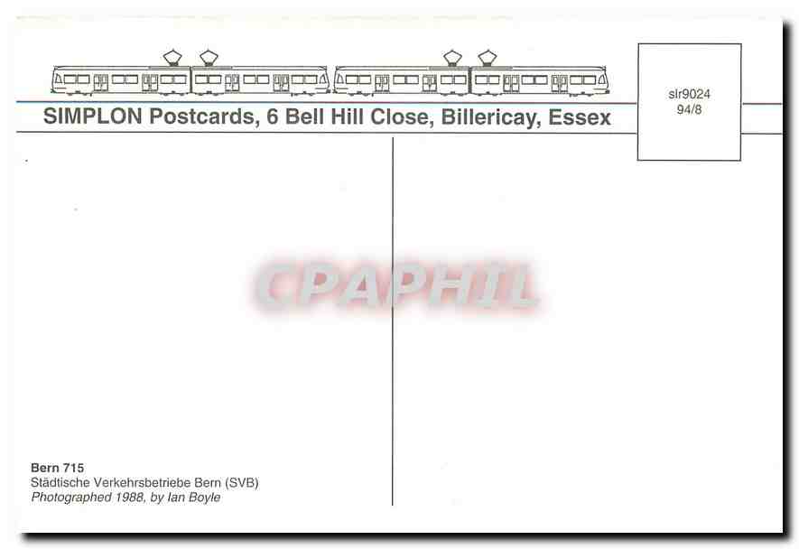 CPM Bern  — Verso