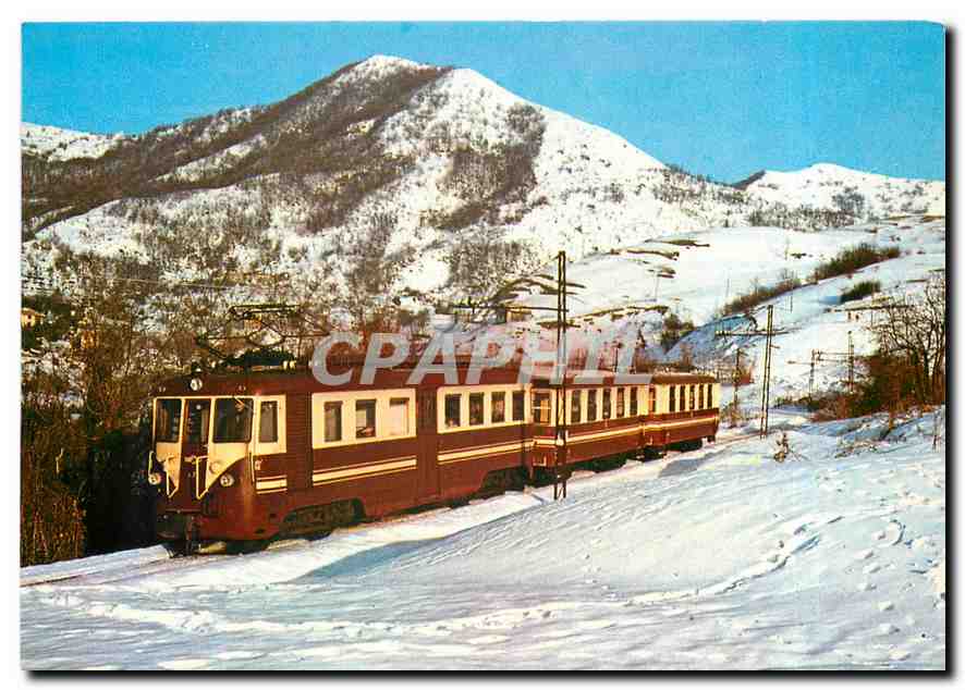 CPM Ferrovia Genova Casella A7 electric railcar with trailers Obusses Skoda Berlin