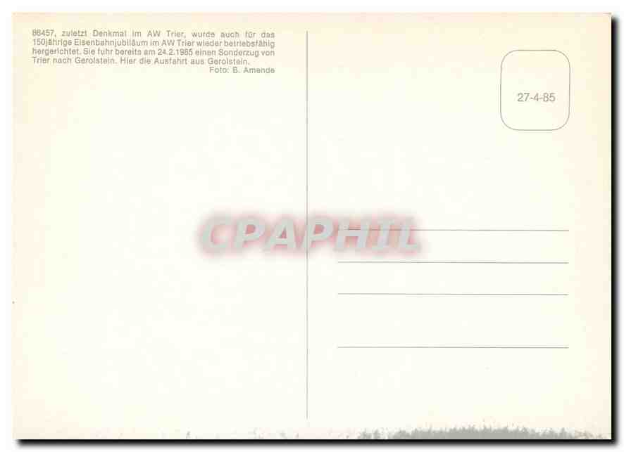 CPM Trier  — Verso