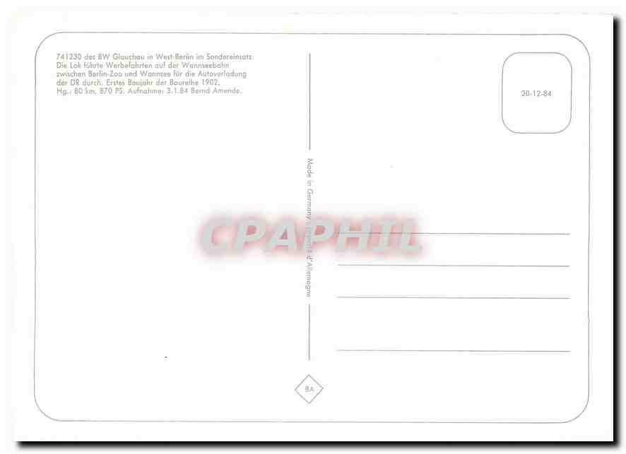 CPM  Train — Verso