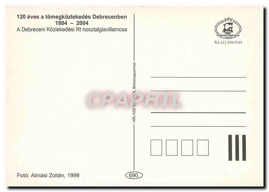 CPM Hongrie — Rückseite