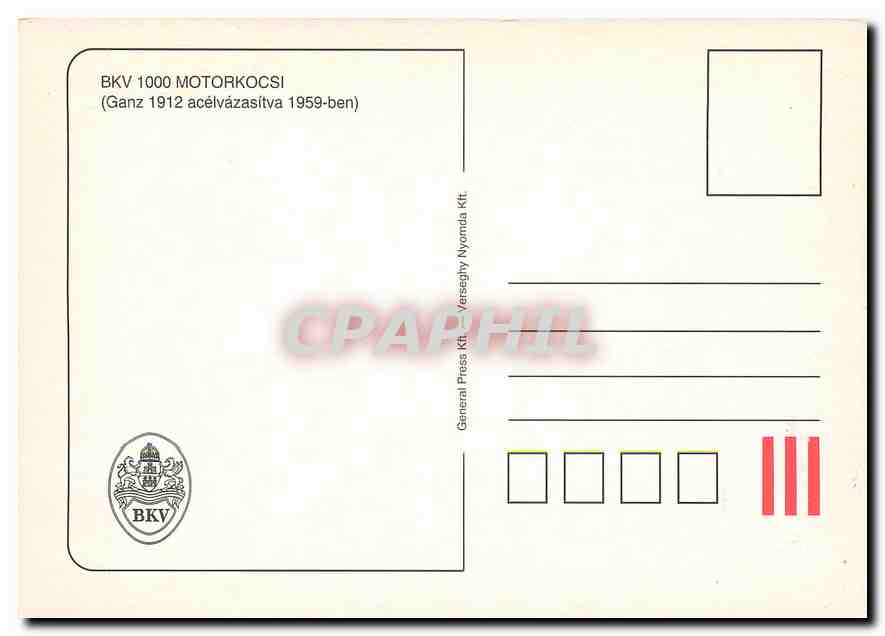 CPM Motorkocsi — Rückseite