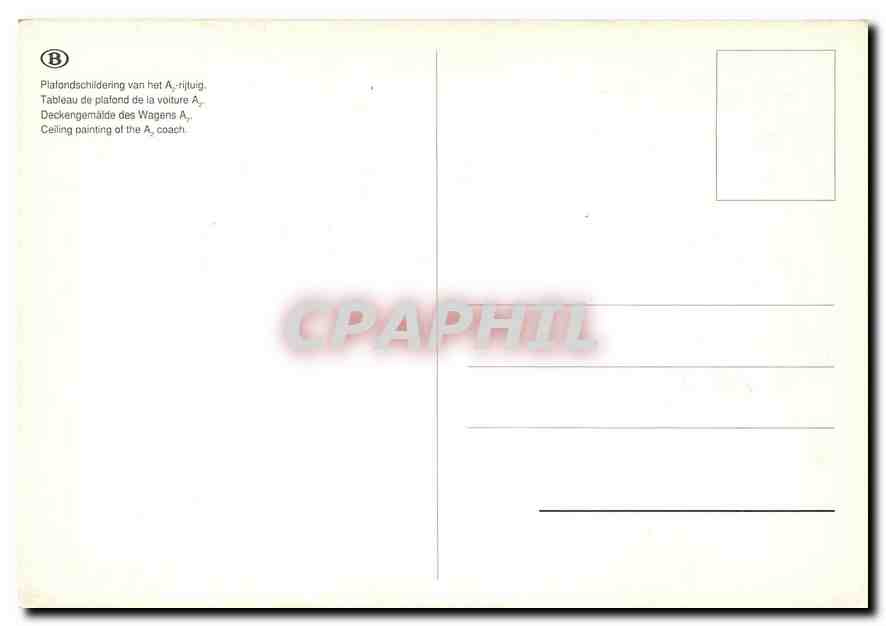 CPM Tableau de plafond de la voiture A Train — Rückseite