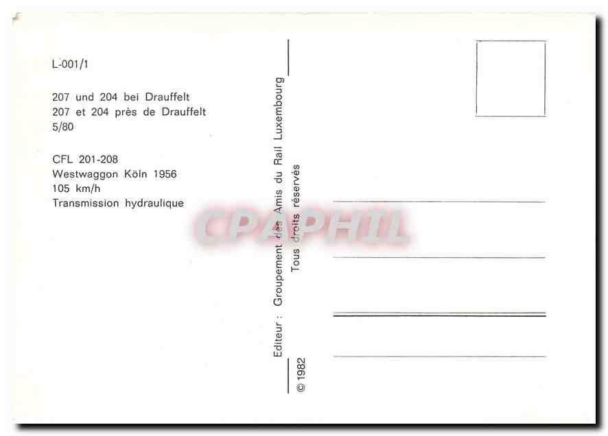 207 et 204 pres de Drauffelt — Rückseite