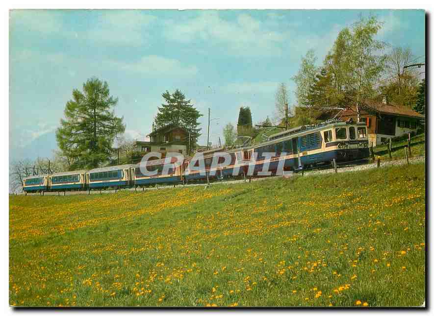 CPM Panoramic Express Mob Montreux Château d'Oex Gstaad