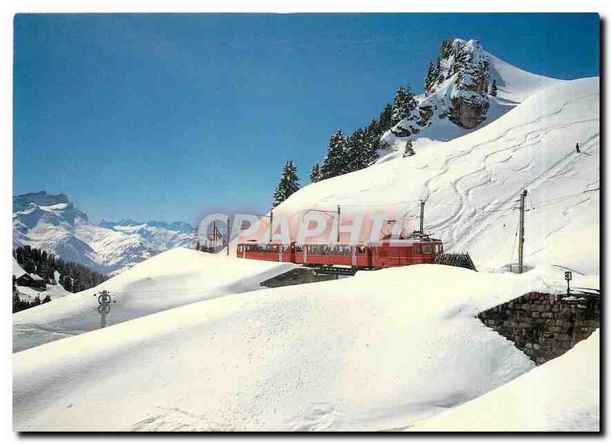 CPM Switzerland Train Villars Col de Bretaye 