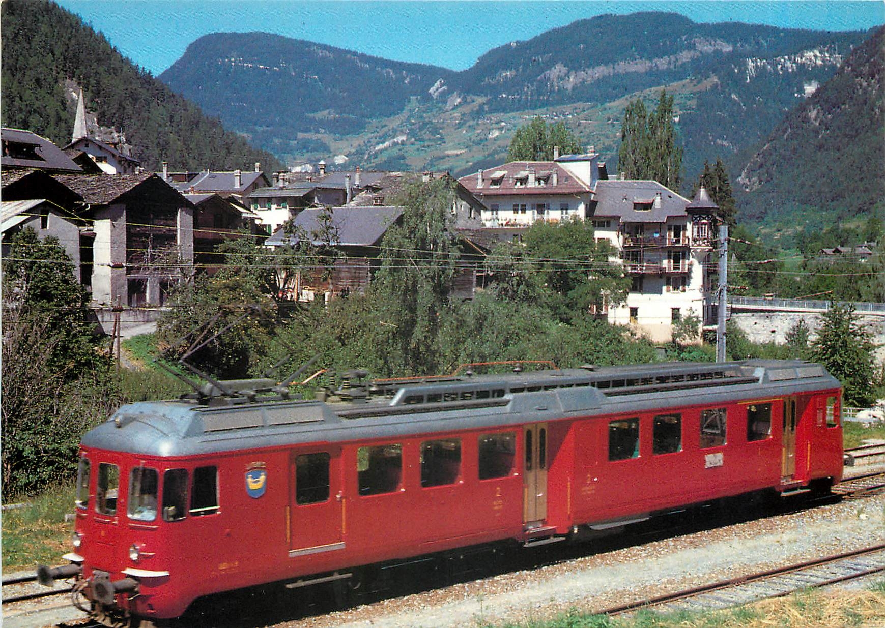CPM Le Chable Valais Chemin de fer Martigny Orsiere Automotrice ABDe 4 4