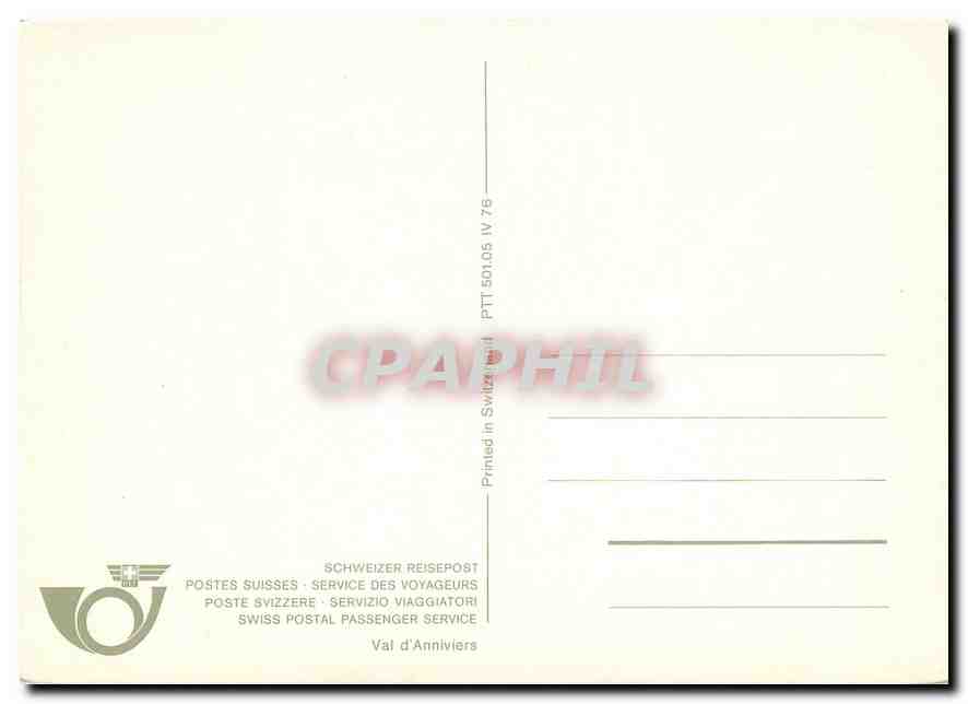 CPM Swiss Postal Passenger Service  — Verso