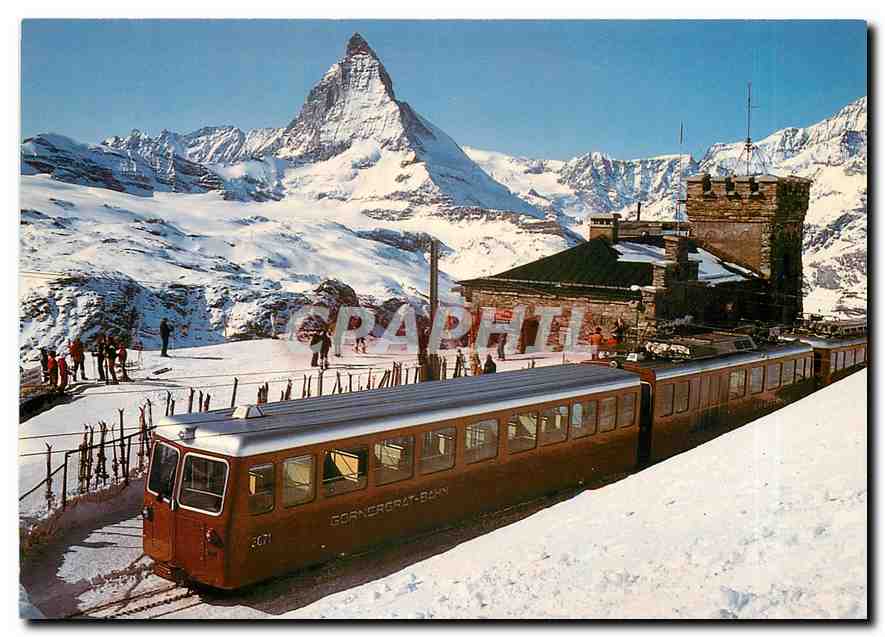 CPM Zermatt Station Gornergrat Matterhorn Dt Blanche