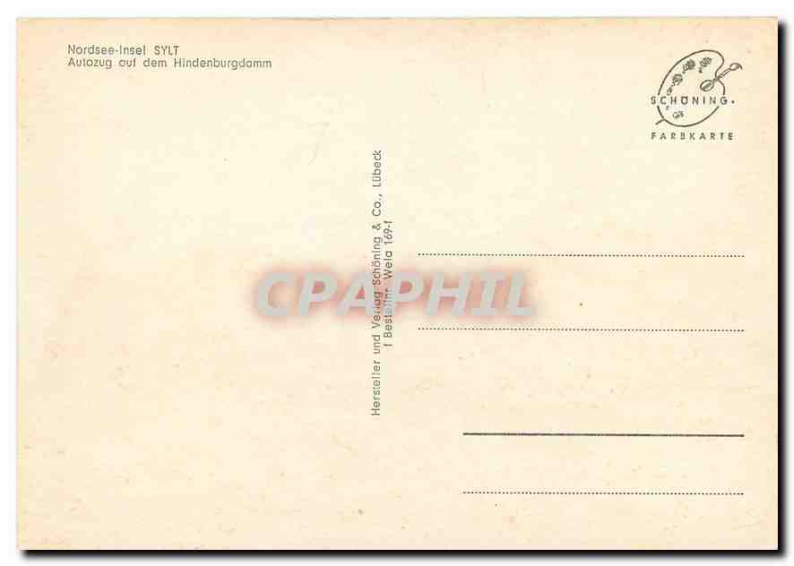 CPM Nordsee Insel  — Verso