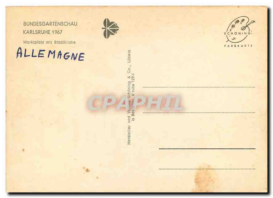 CPM Bundesgartenschau  — Rückseite