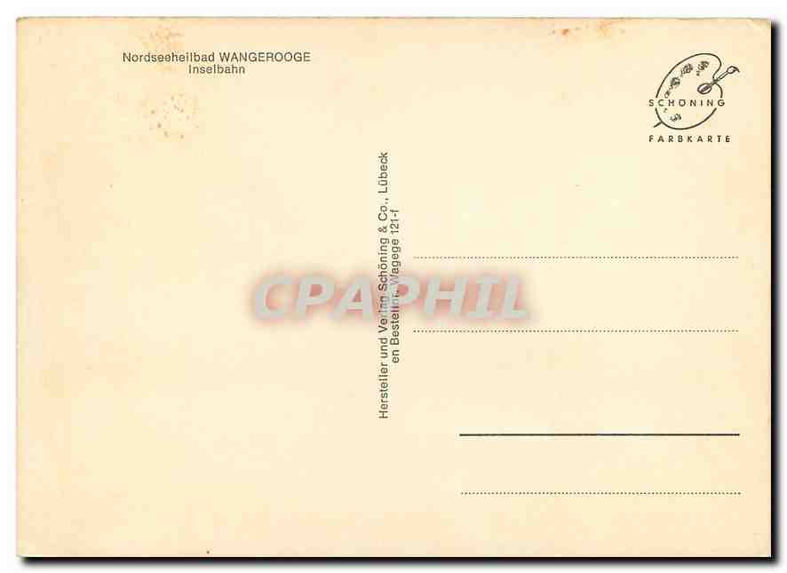 CPM Nordseeheilbad Wangerooge  — Back
