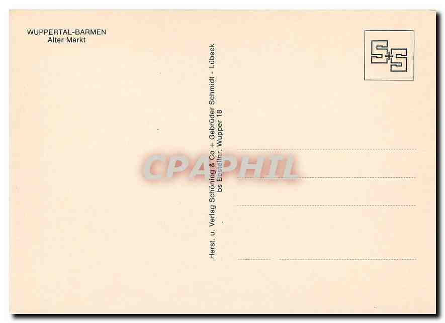 CPM Wuppertal Barmen  — Rückseite