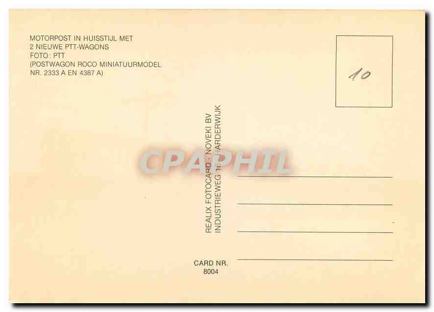 CPM Motorpost in Huisstijl  — Verso