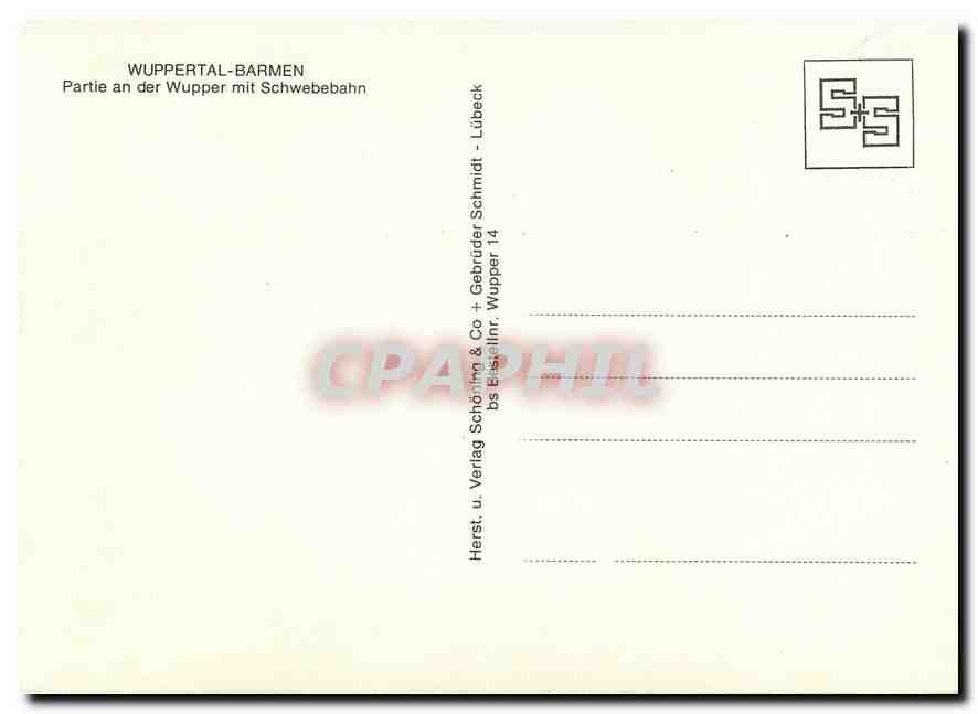 CPM Wuppertal Barmen  — Rückseite