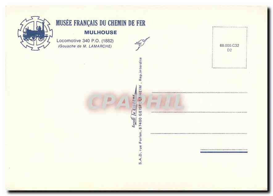 CPM Mulhouse Locomotive 340 P — Verso