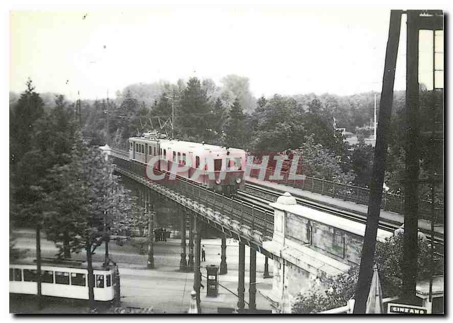 CPM Chemin de fer Bruxelles Tervuren Pont de Wolluwe apres guerre 