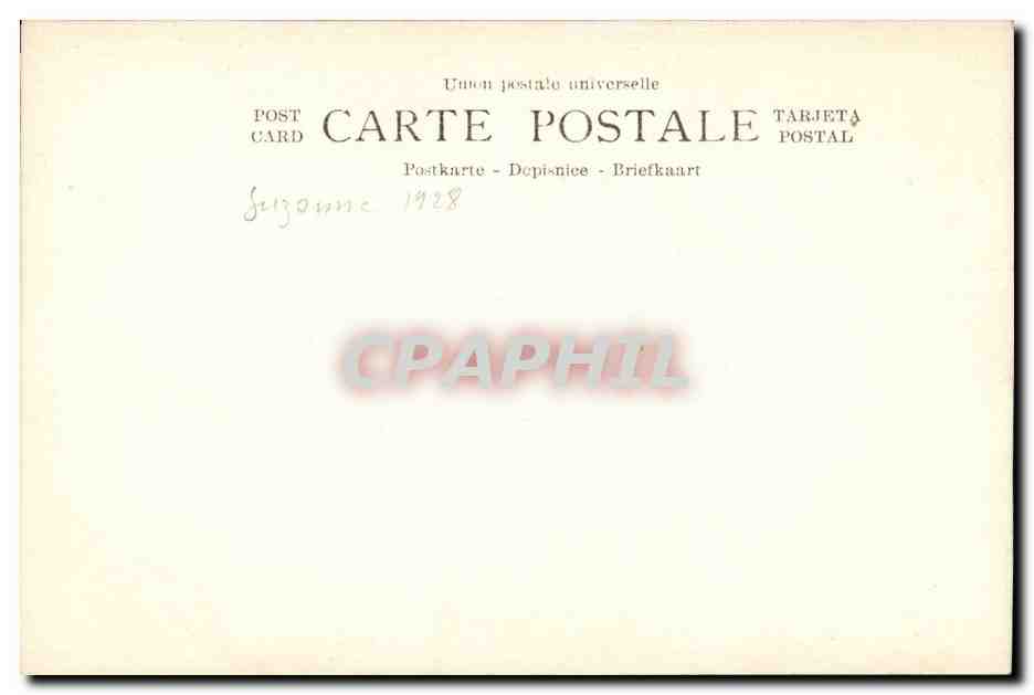 CPA Carte photo Femme Suzanne 1928 Annees Folles — Verso