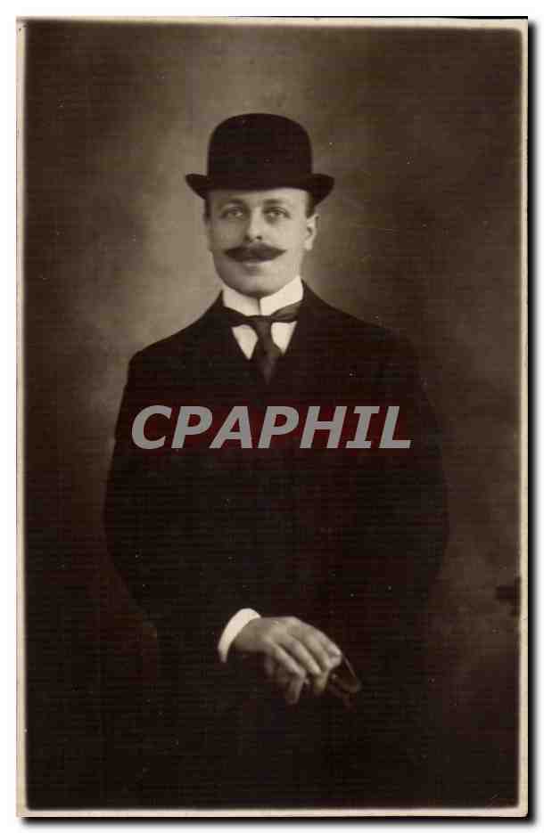 CPA Carte photo Homme Costume