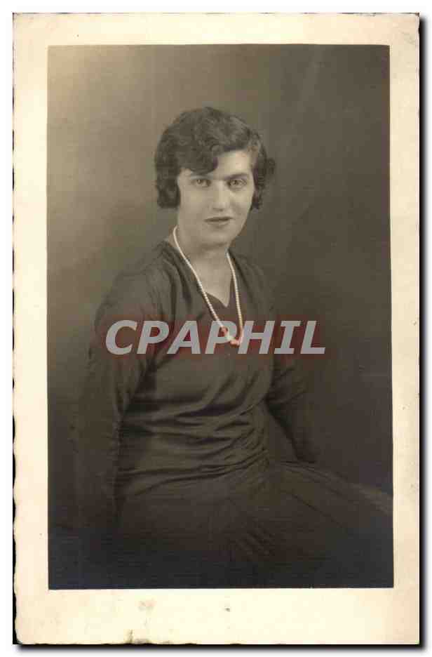CPA Carte photo Femme 