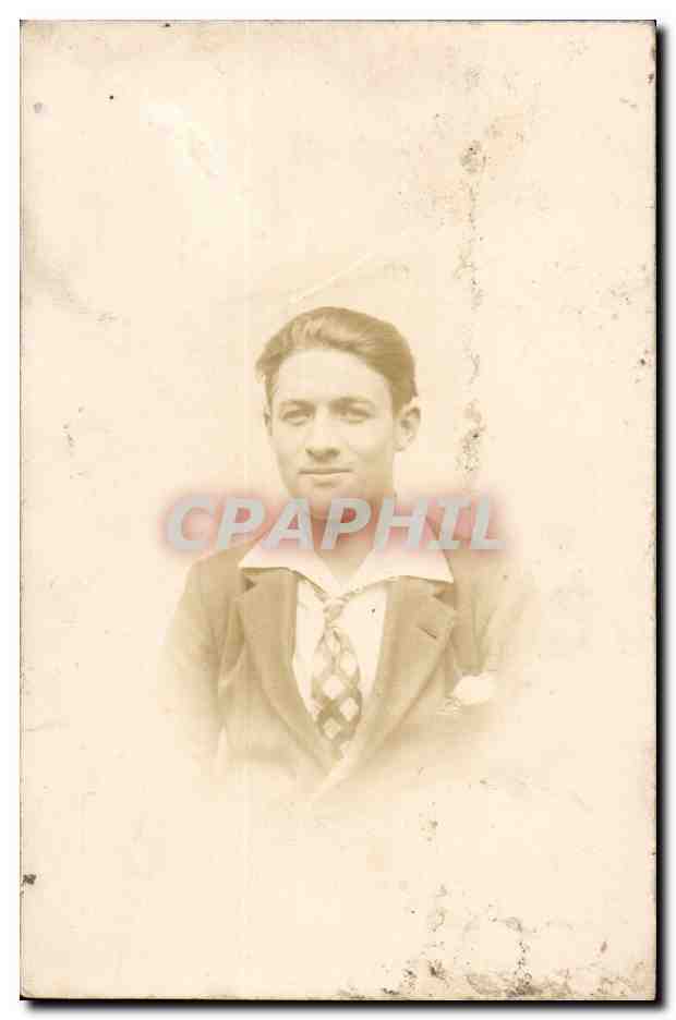 CPA Carte photo Jeune homme