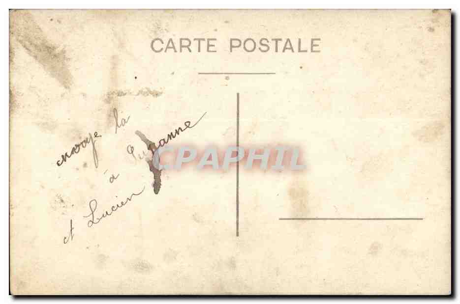 CPA Carte photo Jeune homme — Rückseite