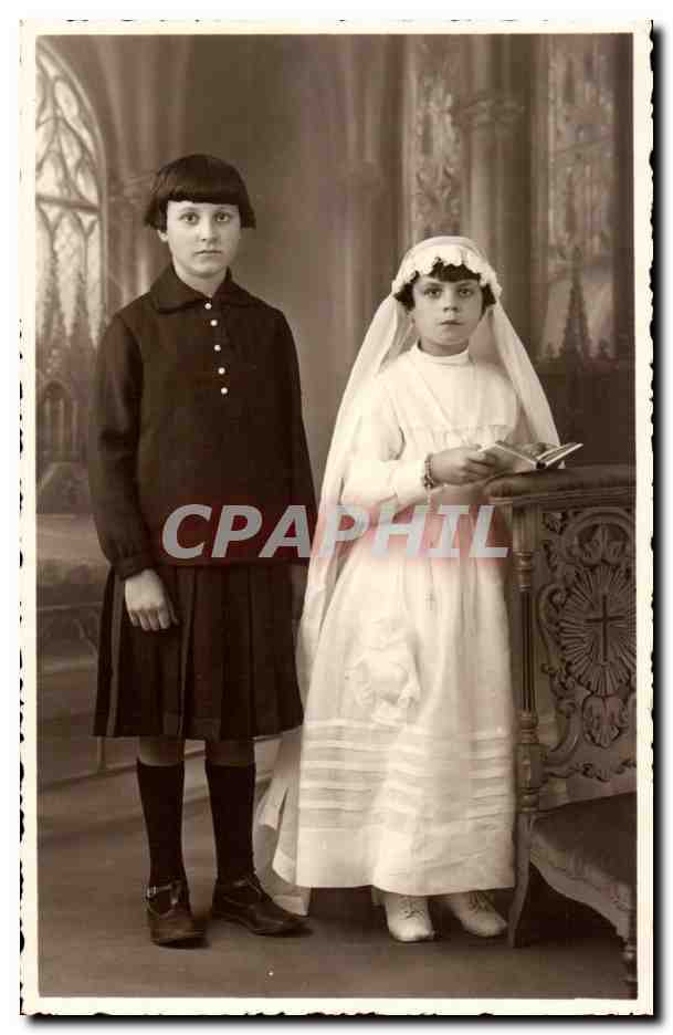 CPA Carte photo enfant Mariage