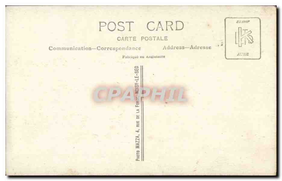 CPA Carte photo enfant bebe — Rückseite