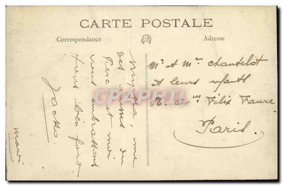 CPA Carte photo Enfant Ane donkey — Rückseite