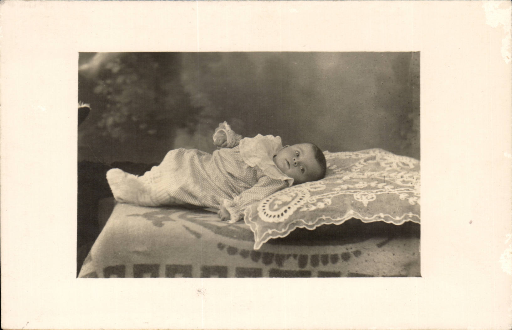 CPA Carte photo enfant bebe
