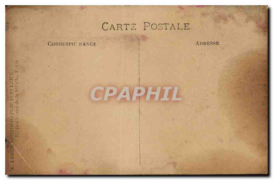 CPA Carte photo Famille DEuil — Verso