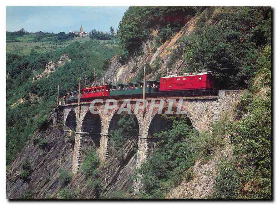 CPM Chemin de fer de la Mure Le train Grand spectacle des Alpes Francaises St Georges de Commiers La