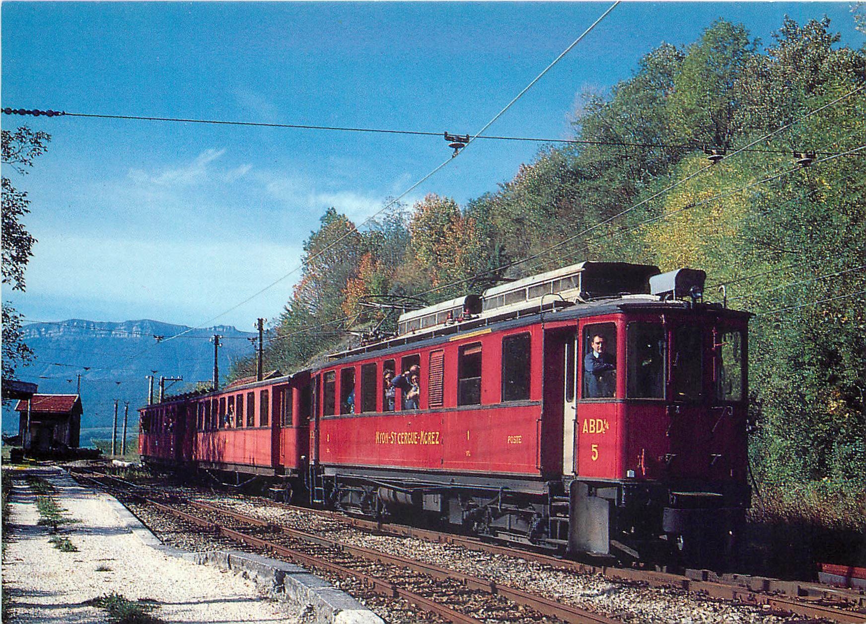 CPM Chemin de fer de la Mure Le train Grand spectacle des Alpes Francaises St Georges de Commiers La