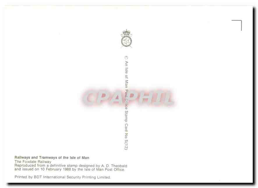 CPM Isle of Man  — Verso