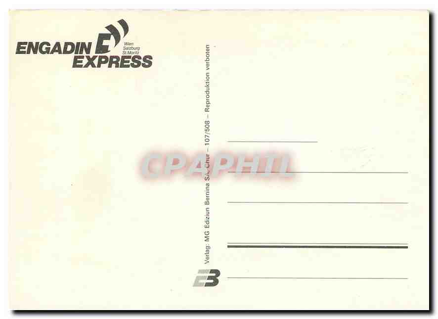 CPM Engadin Express  — Rückseite