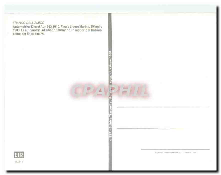 CPM Franco Dell Amico Aln 663 1010 — Rückseite