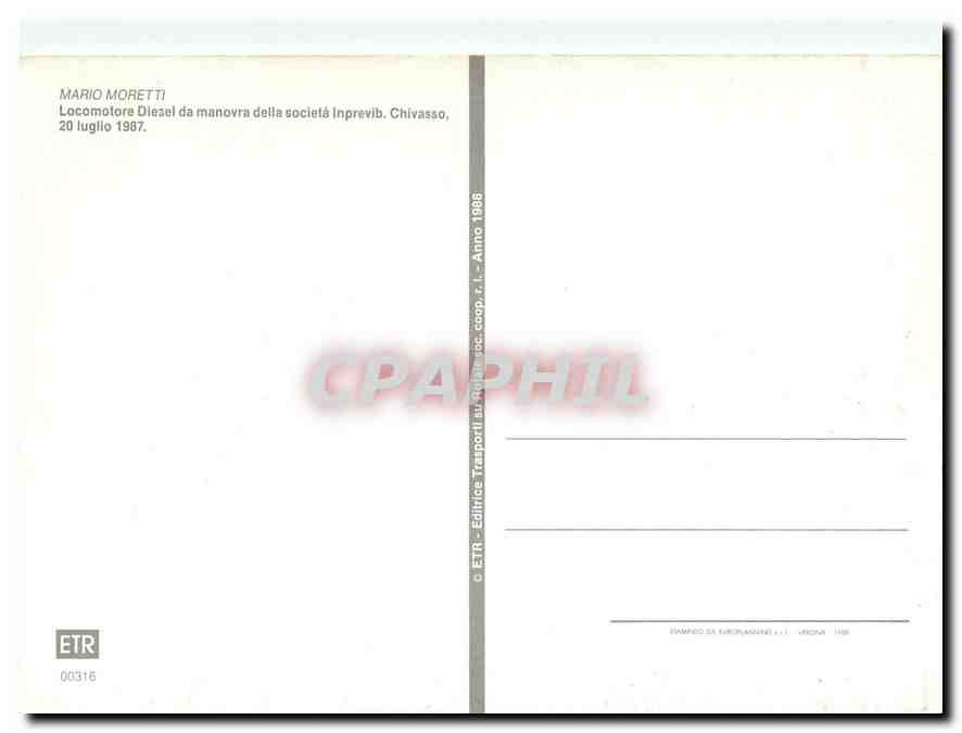 CPM Mario Moreti Diesel Chivasso — Rückseite