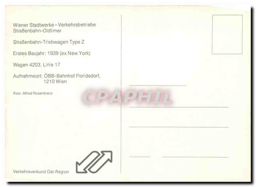CPM Wien Type Z — Rückseite