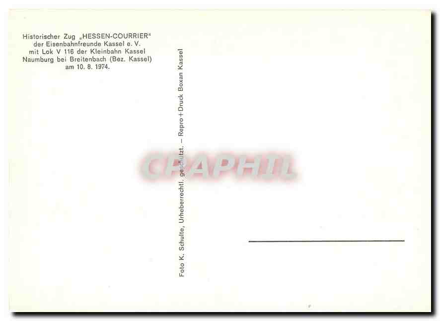 CPM Hessen Courrier — Verso