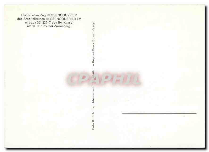 CPM Hessen Courrier — Rückseite