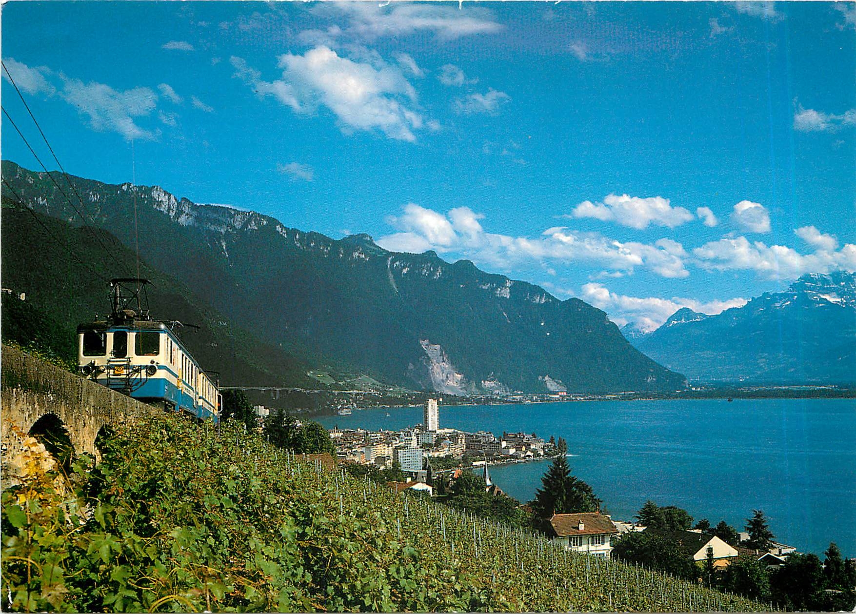 CPM Montreux Le Lac Leman et les Dents du Midi