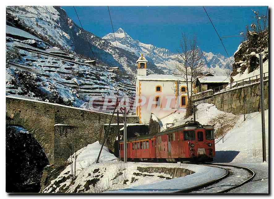 CPM Brig Visp Zermatt Bahn bei Neubruck Wallis