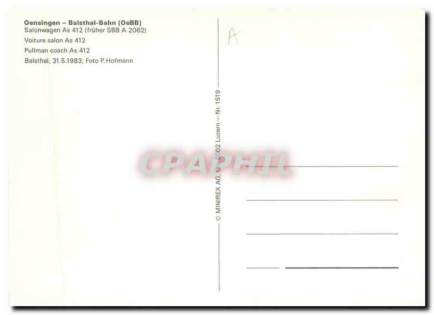 CPM Pullman coach  — Verso