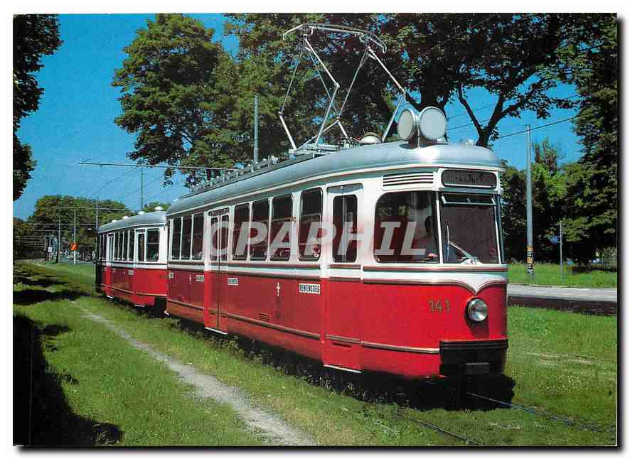 CPM Tramways of Vienna Tramcar C1 141 with trailer C1 1241