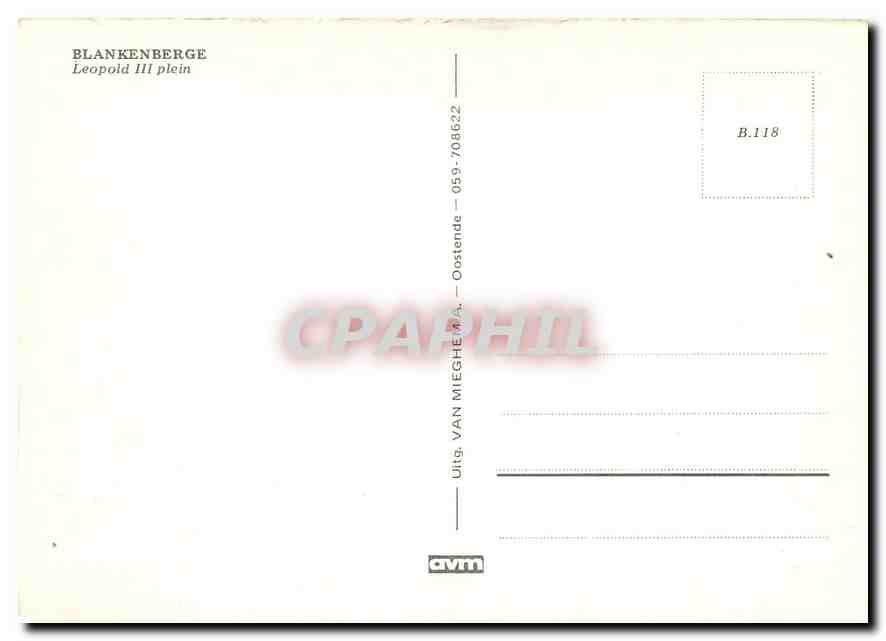 CPM Blankenberge  — Rückseite