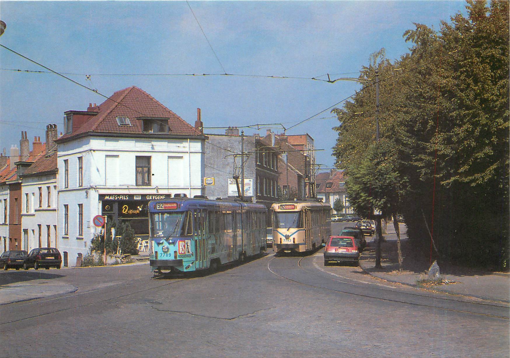 CPM Motrices 7789 et 7743 rue du Ham Bruxelles