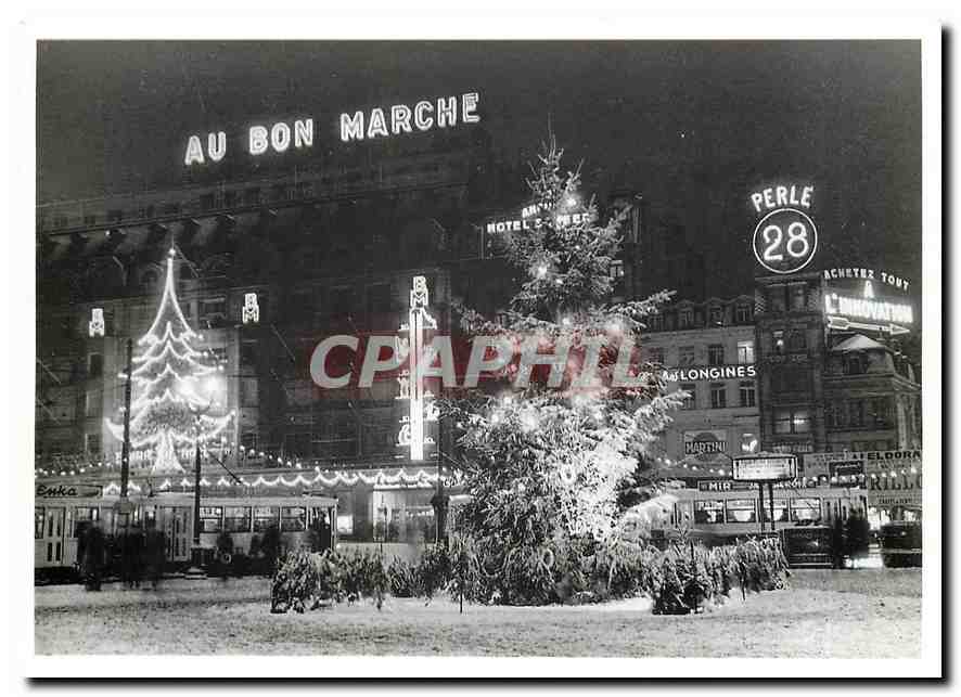 CPM Brussel Place Rogier Au Bon Marche