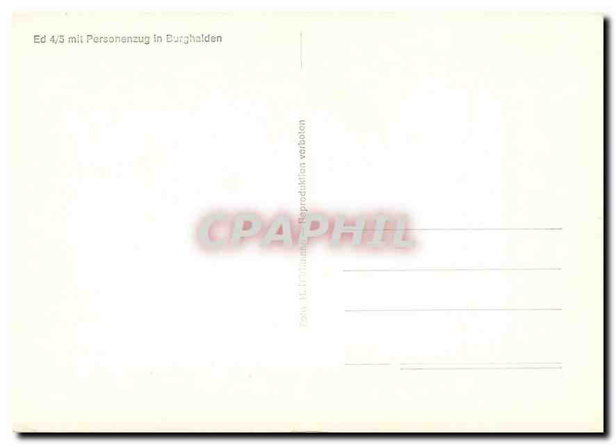 CPM ED 4 5 mit Pesonenzug in Burghalden — Rückseite