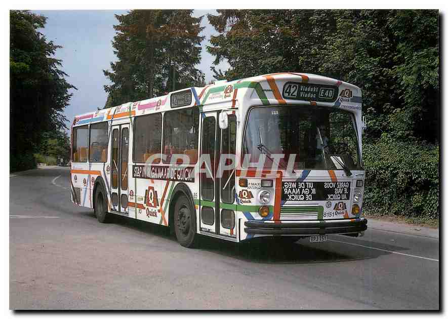 CPM Autobus Volvo B59 8151 de la STIB 1976