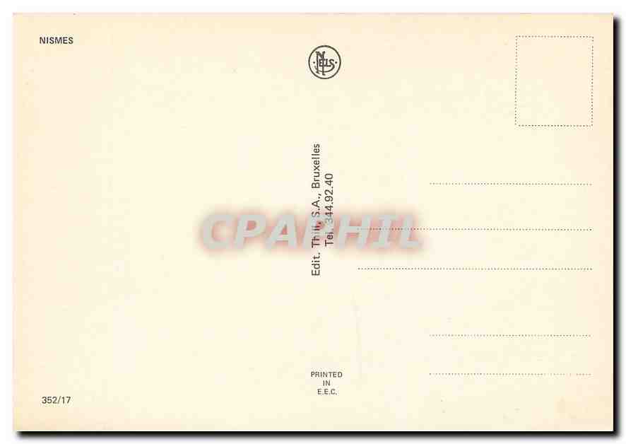 CPM Nismes Vierves Olloy Treignes Chemin de fer a vapeur des 3 Vallees Eau Blanche Eau Noire Viroin — Verso